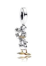 outstanding dangle Disney Duck sterling silver baby charm